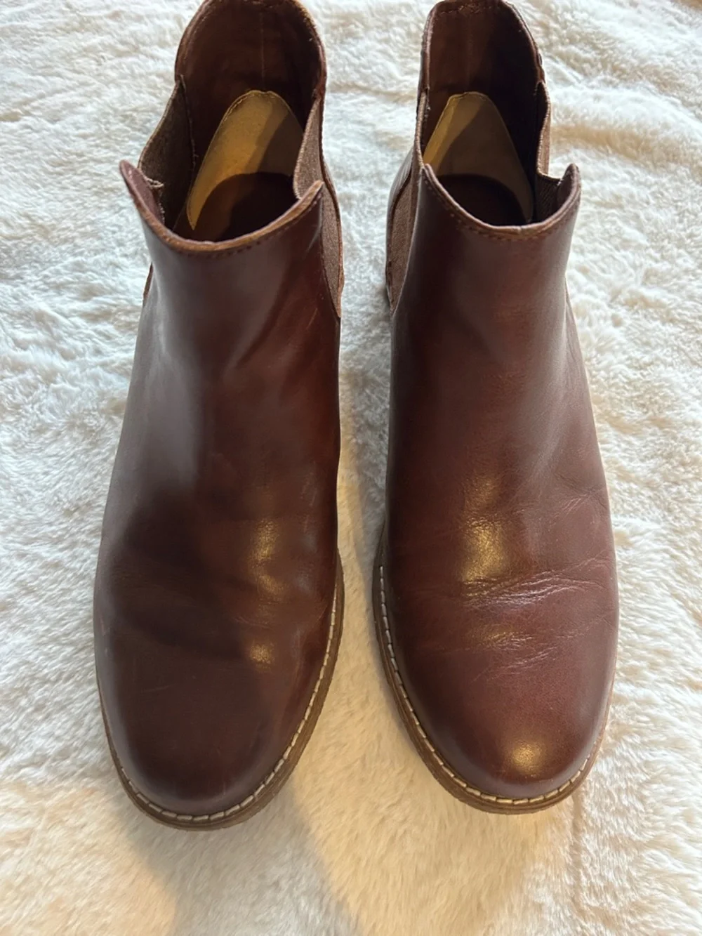 Women’s Sperry Women's Chestnut Brown Leather Chelsea Ankle Boots - Picture 4 of 9